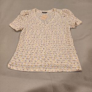 Bloomchic Large NWT Short Sleeve Knit Sweater